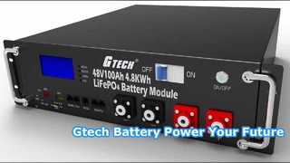 Stockage d'énergie par batterie au lithium Gtech LR 51,2 V 100 Ah