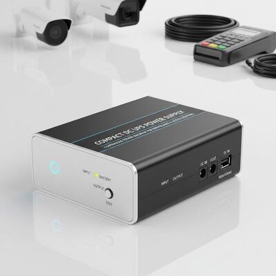 Compact DC UPS Power Supply Delivering Continuous Power Backup Ideal for Surveillance Cameras and Access Control Systems