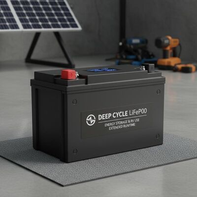 High Capacity Deep Cycle LiFePO4 Battery Suitable for Energy Storage and Recreational Vehicles Providing Extended Runtime