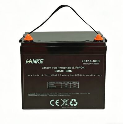 12.8V 100Ah LiFePO4 Battery with 6000 Cycles for RV EV Boat