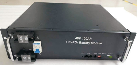 stockage de l'énergie de capacité élevée de la batterie 4800WH de phosphate de fer du lithium 100A