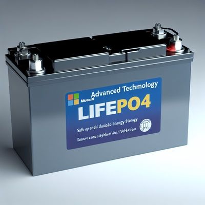 Technologie avancée batterie LiFePO4 à cycle profond pour un stockage d'énergie sûr et durable