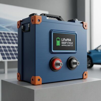 Source d'alimentation de batterie LiFePO4 à cycle profond et longue durée de vie pour le stockage d'énergie renouvelable et les applications de véhicules électriques
