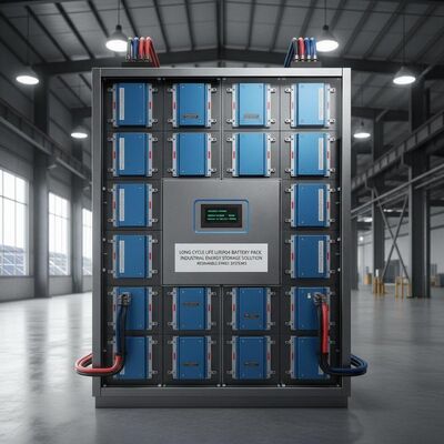 Long Cycle Life LiFePO4 Battery Pack Energy Storage Solution for Industrial Applications and Renewable Energy Systems