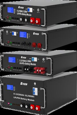 Batterie LiFePO4 51.2V 200Ah 10KWH pour stockage d'énergie montée en rack pour onduleur