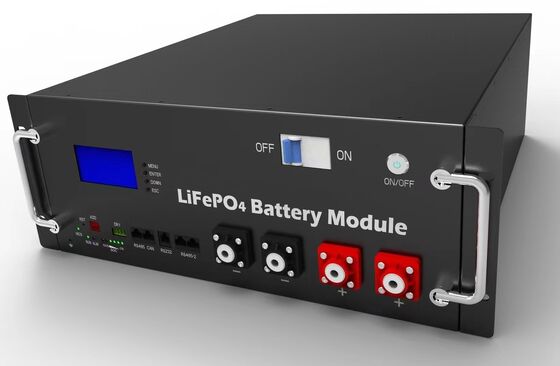 Batterie LiFePO4 25.6V 200Ah 51.2KWh Batterie de stockage d'énergie montée sur un rack pour une centrale électrique UPS
