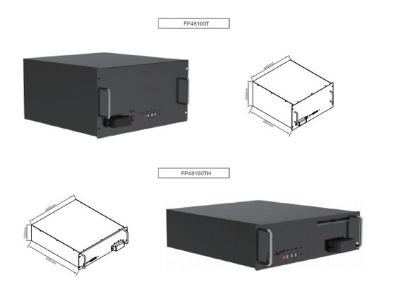 Paquet de batterie d'Alumium Shell 48V 100AH Lifepo4 pour l'énergie solaire