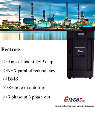 Conversion triphasée UPS en ligne basse fréquence de double de 10KVA IGBT